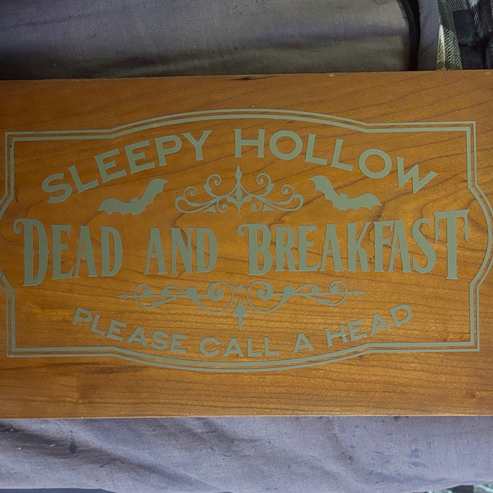 Sleepy Hollow Decorative Sign